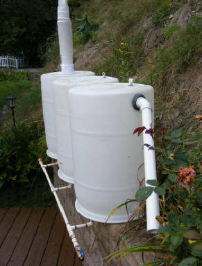 build downspout rainwater collection