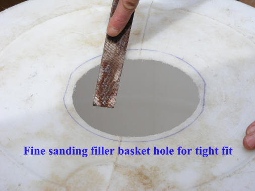 hole for rain water intake