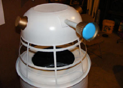 dalek light on head