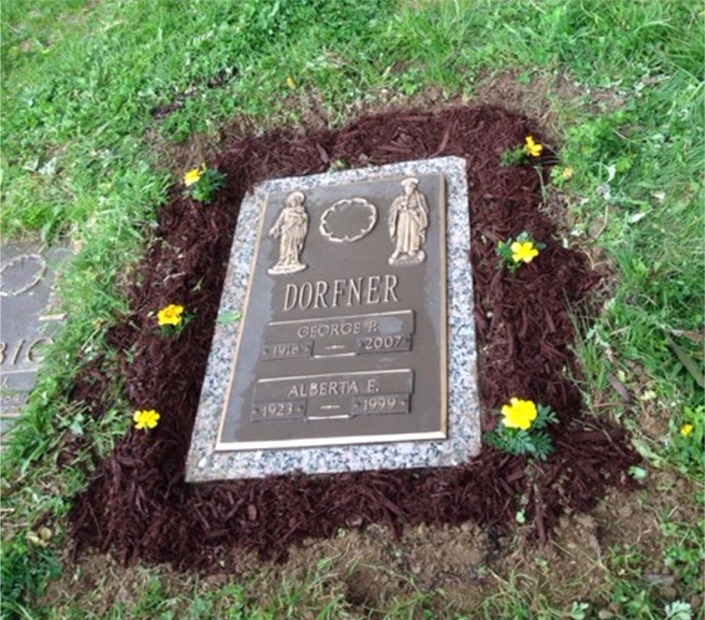 george alberta dorfner pittsburgh pa grave marker 